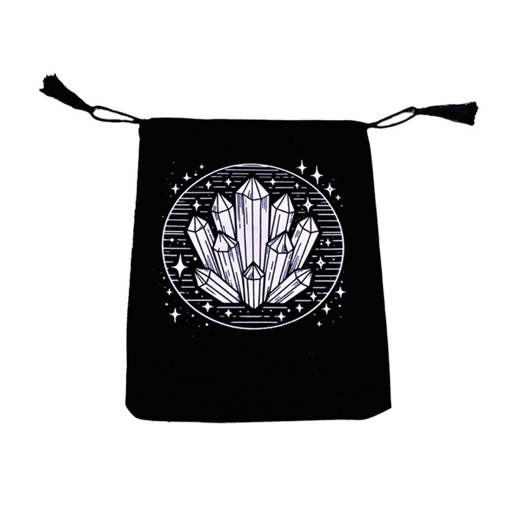 Healing Crystals Velvet Tarot Card Bag
