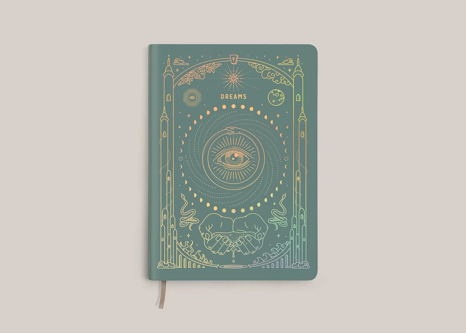 A5 Ether Dream Journal - Teal / Gold Holo