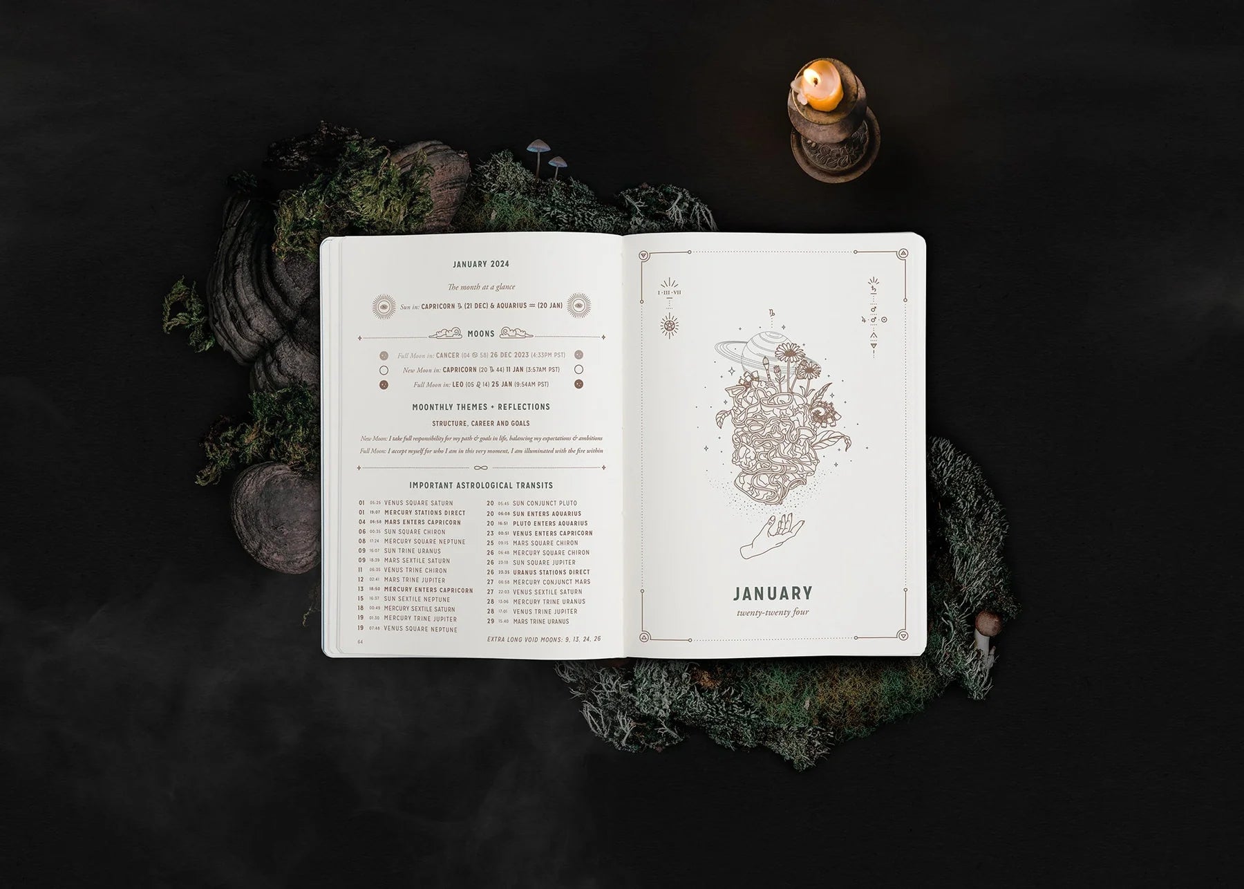 2024 Astrological Planner - Black