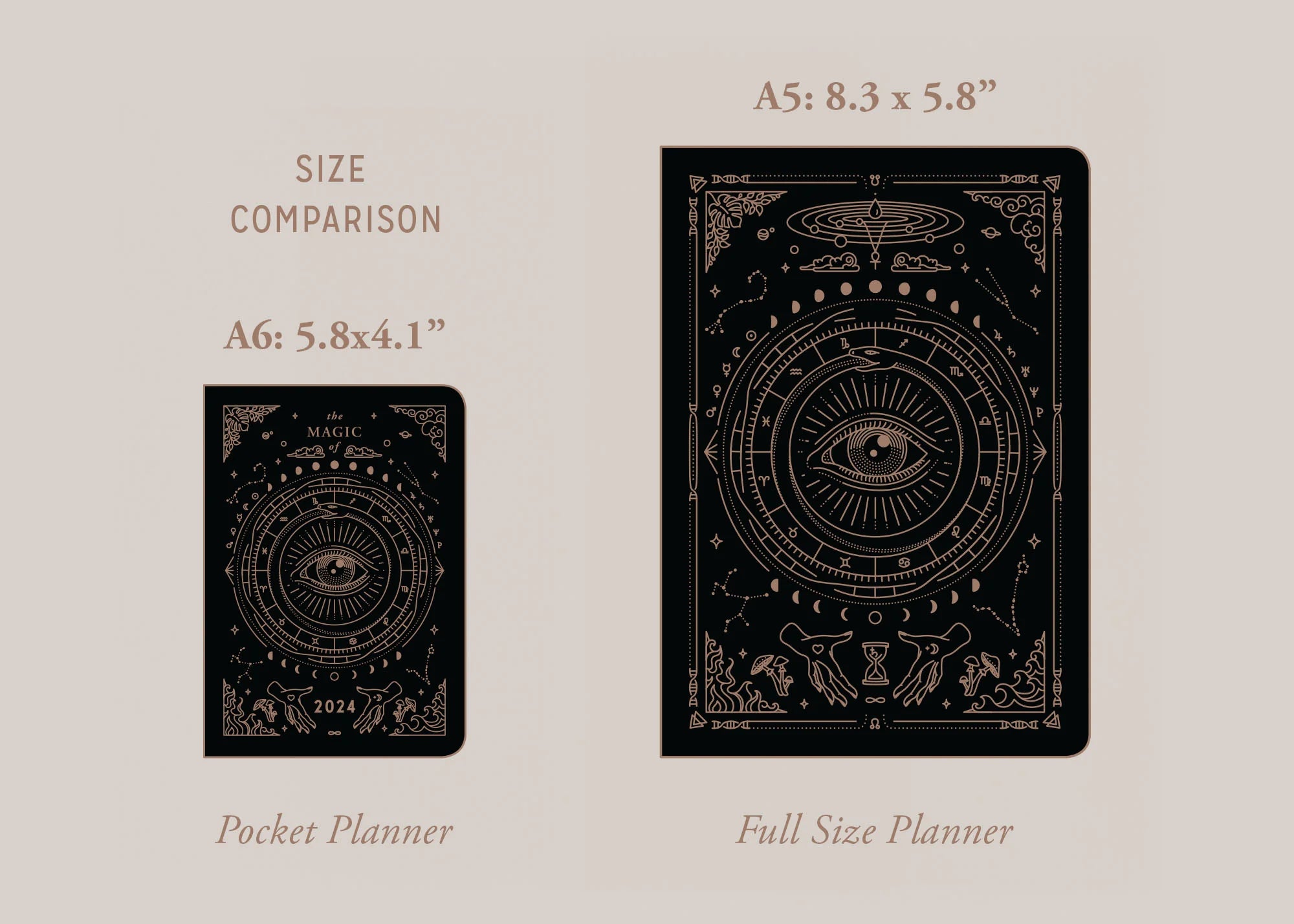 2024 Astrological Pocket Planner - Black