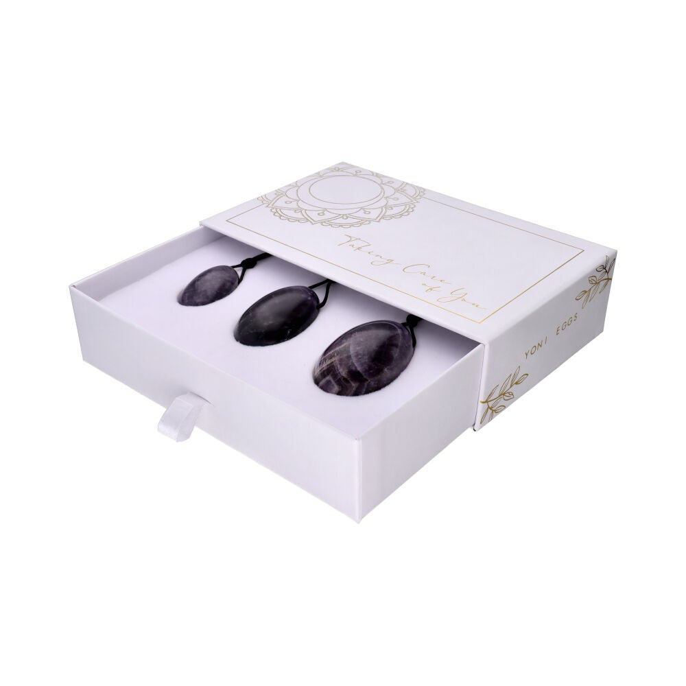 Amethyst Yoni Eggs Pack with Hole