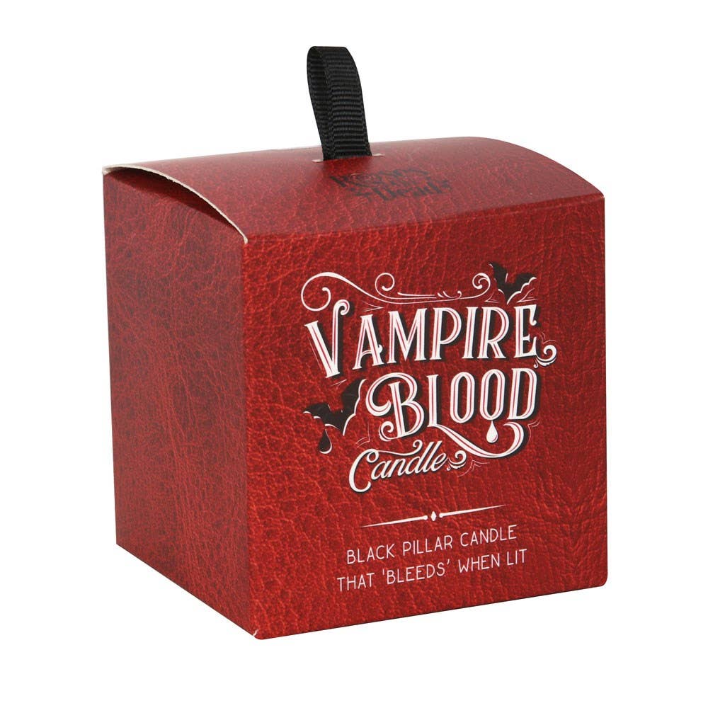 Small Gothic Vampire Blood Pillar Candle