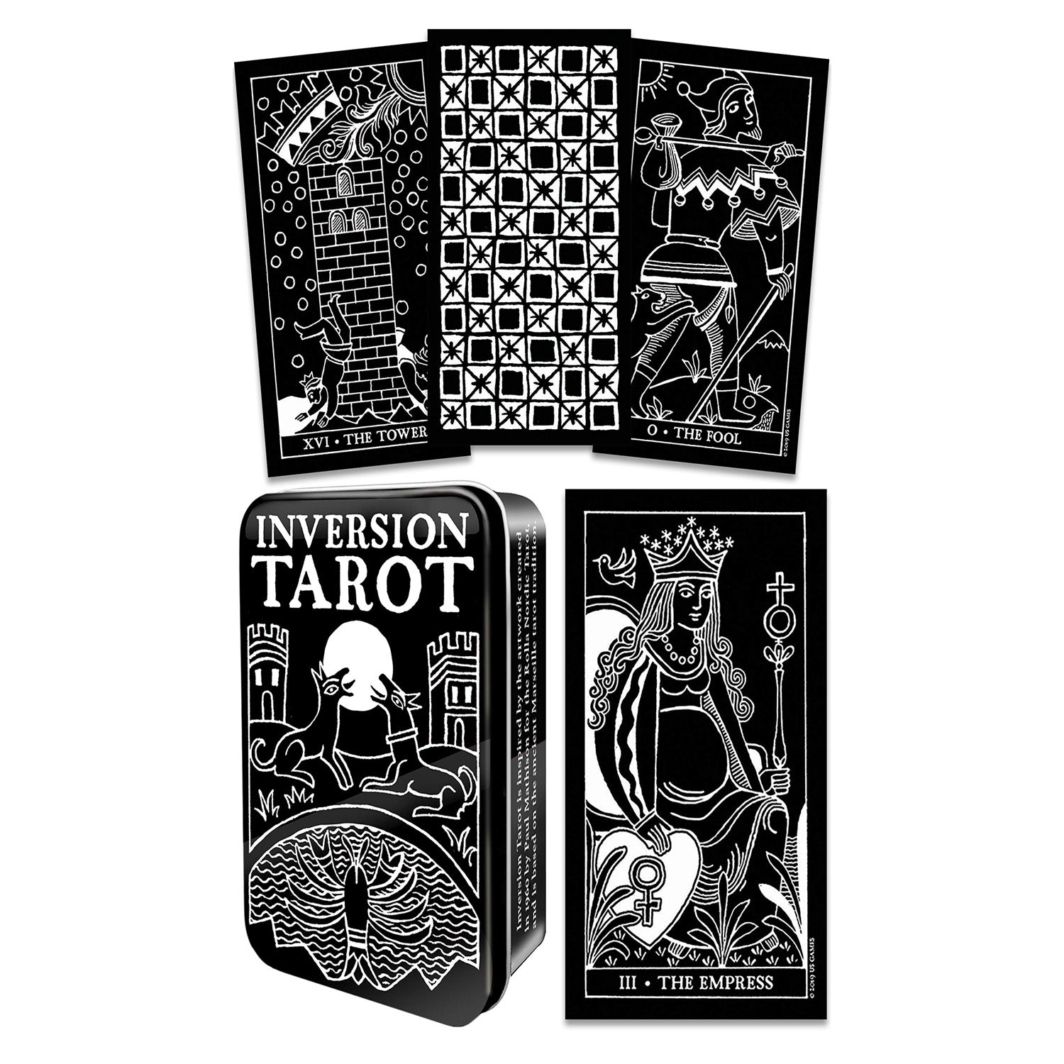 Inversion Tarot in a Tin Cards
