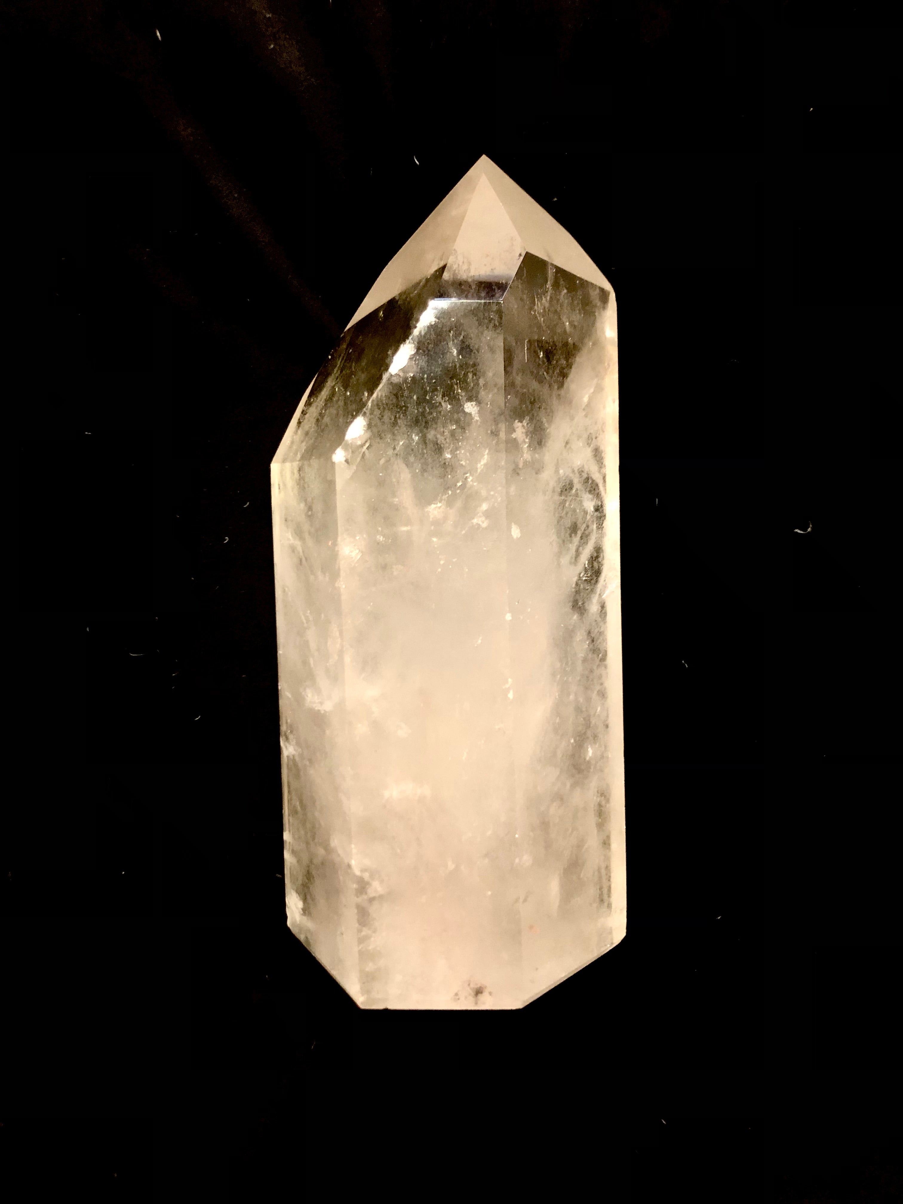 Clear Quartz standing point XL