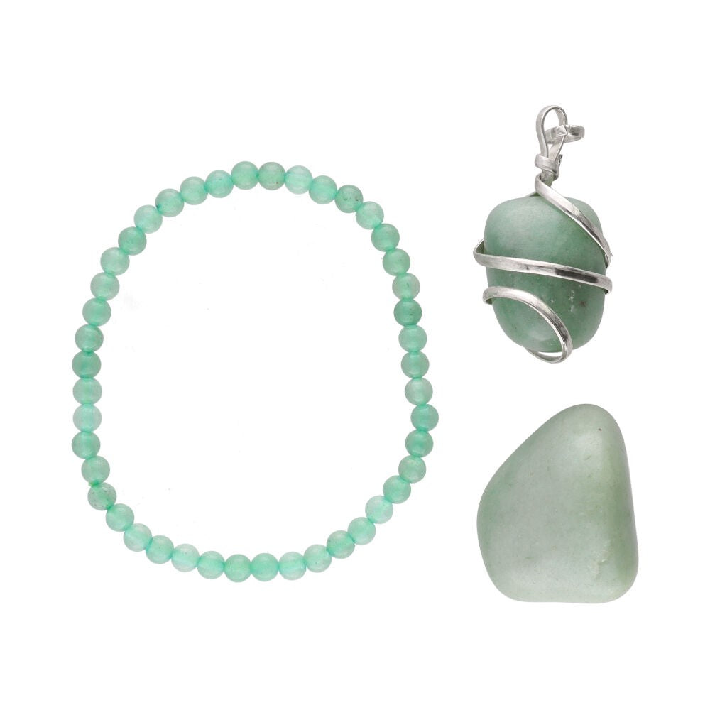 Zodiac pack VIRGO green quartz